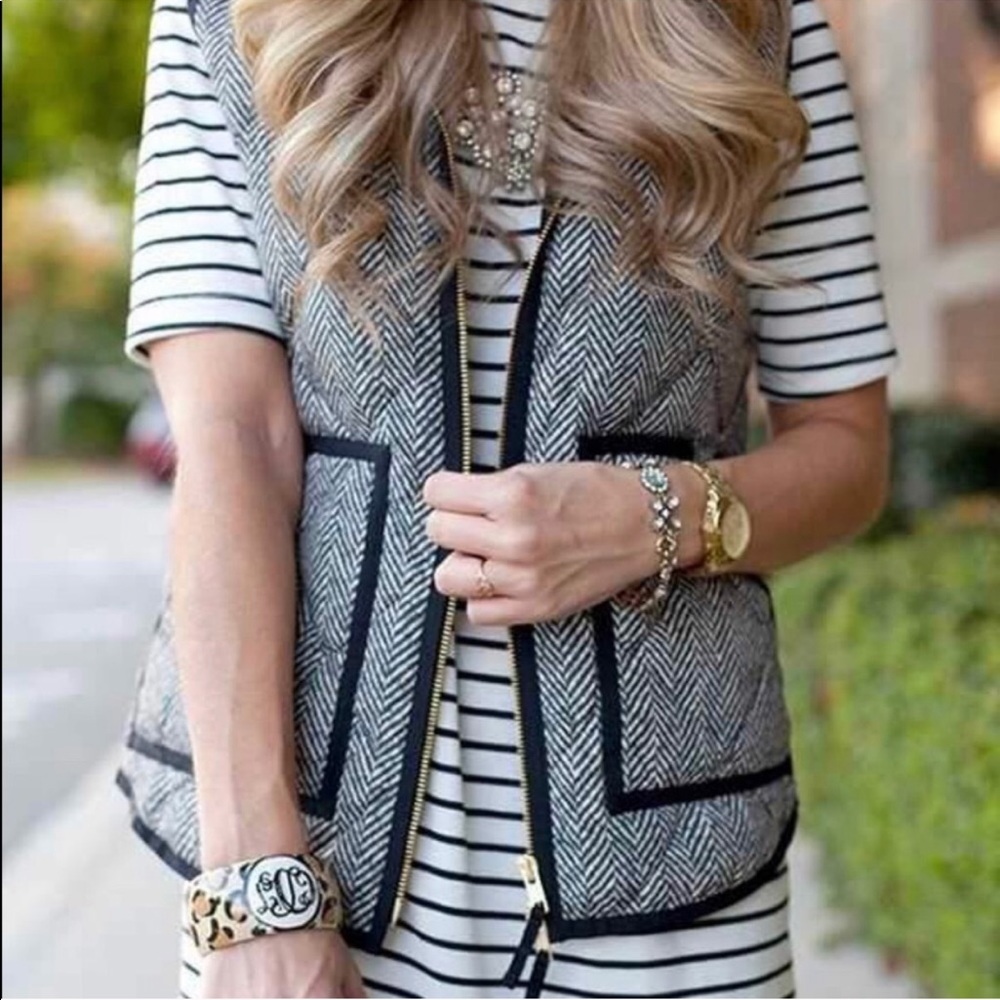 J. Crew Herringbone Vest